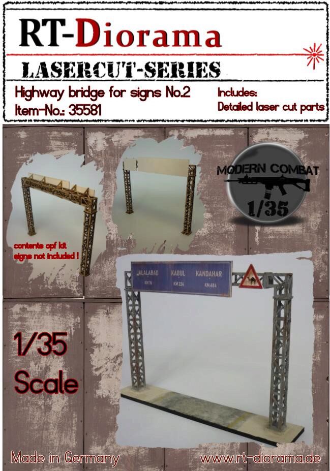 RT-DIORAMA 35581 Highway Bridge for Signs No.2