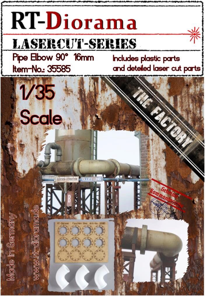 RT-DIORAMA 35585 Pipe Elbow 90┬░ 16mm