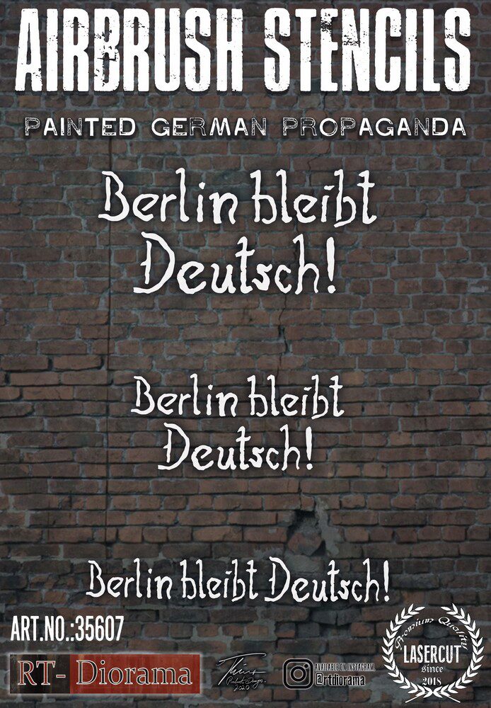 RT-DIORAMA 35607 Stencil: Germanh Propaganda