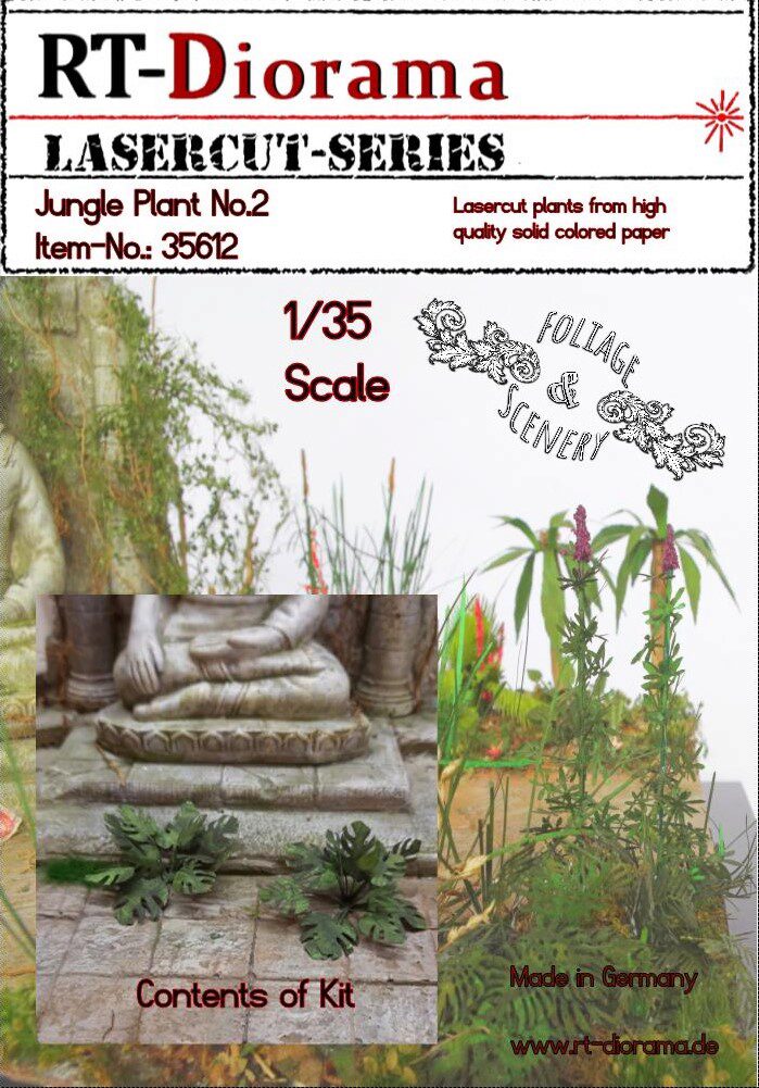 RT-DIORAMA 35612 Lasercut plants: Jungle Plant No.2