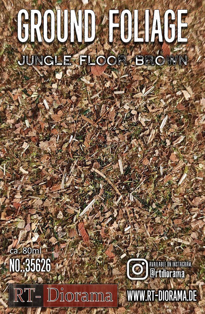 RT-DIORAMA 35626 Ground foliage: Jungle Floor Brown