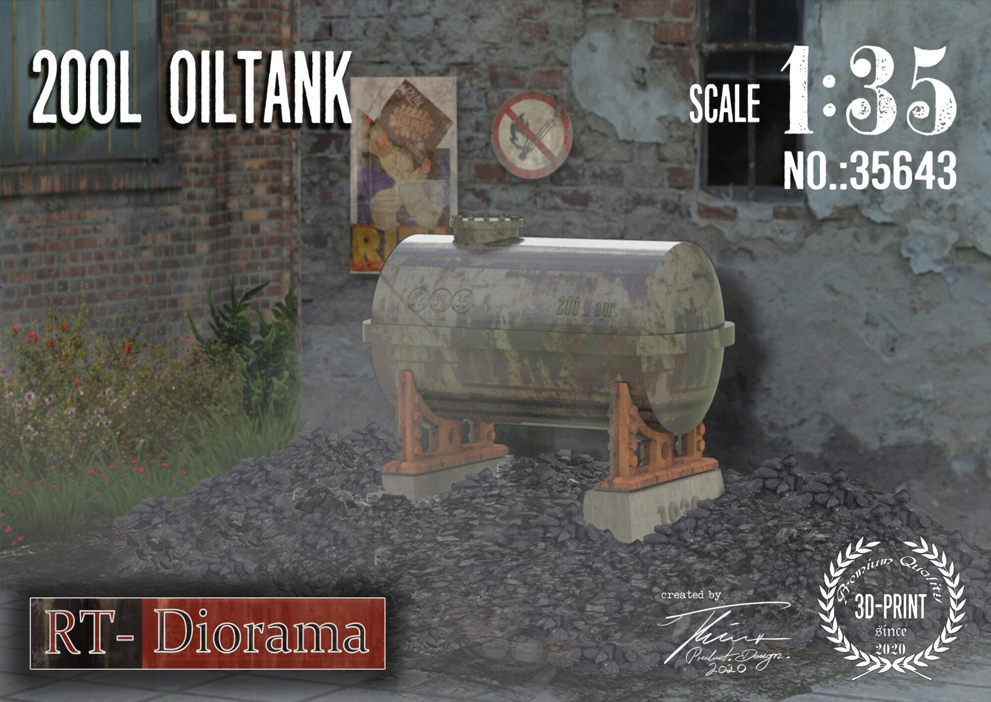 RT-DIORAMA 35643 200l Oil Tank
