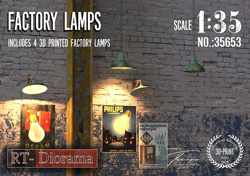 RT-DIORAMA 35653 Industrial Lamps