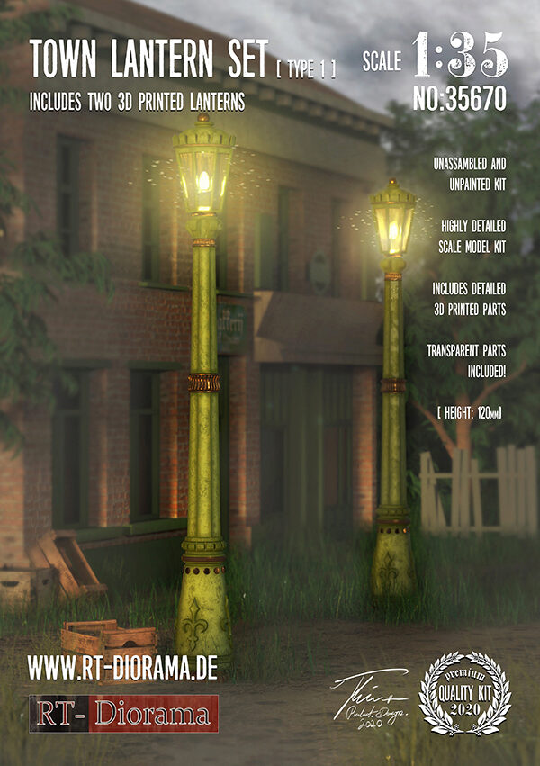 RT-DIORAMA 35670 Town Lantern Set Type 1