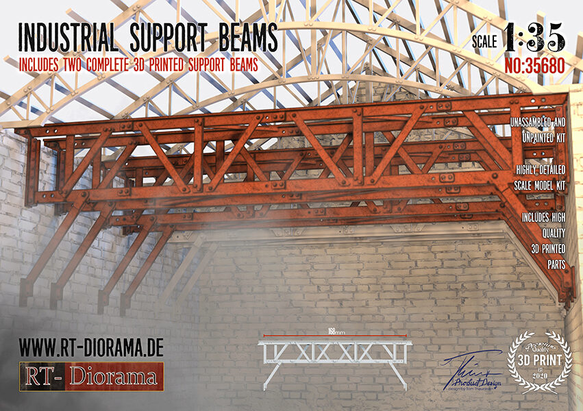 RT-DIORAMA 35680 Industrial Support Beams