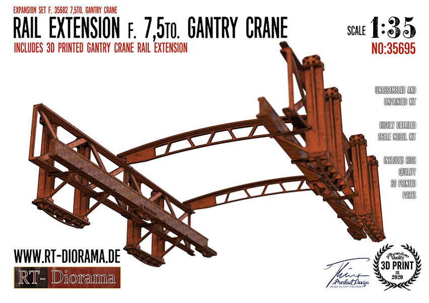RT-DIORAMA 35695 Rail Extension f. 7,5t Gantry Crane
