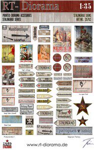 RT-DIORAMA 35762 Printed Accesories: Stalingrad Signs