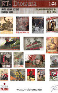 RT-DIORAMA 35763 Printed Accesories: Stalingrad Propaganda Posters