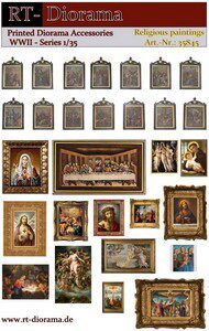 RT-DIORAMA 35845 Printed Accesories: Religious Paintings