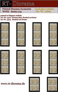 RT-DIORAMA 35859 Printed Accesories: Lead-Glass Windows (smal)