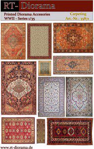 RT-DIORAMA 35871 Printed Accesories: Carpeting (Teppiche)