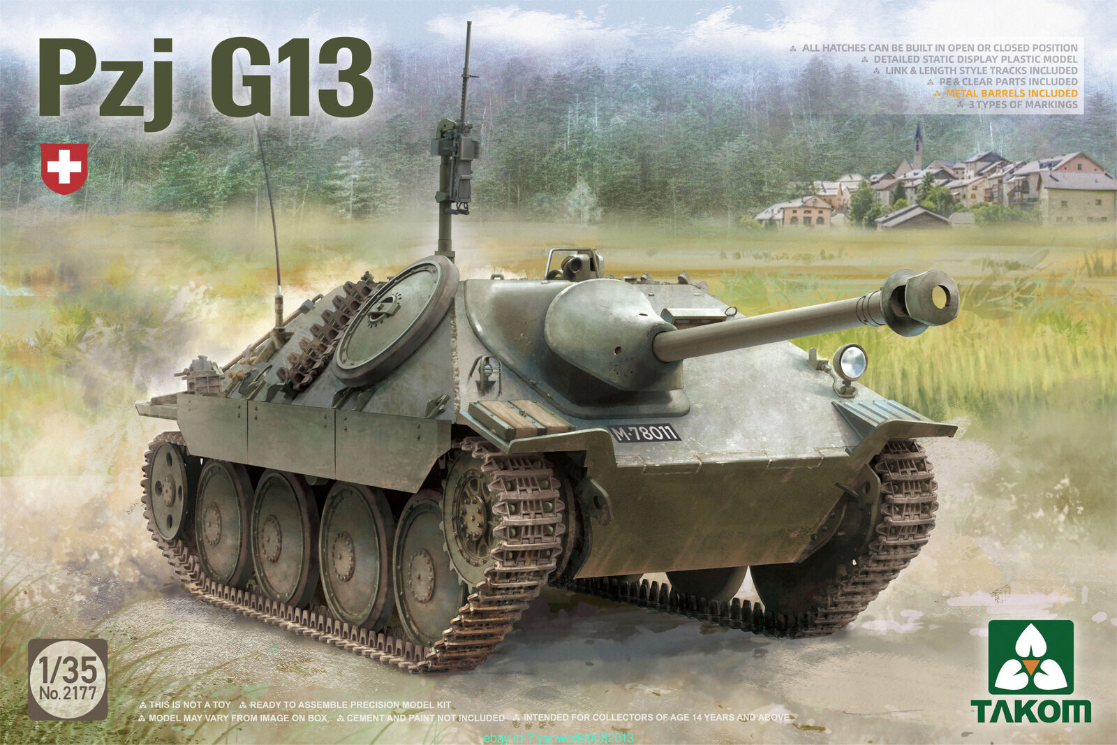 Takom 2177 Schweizer Panzer Pzj G13