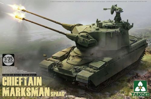 Takom 2039 British Air-defense Weapon System Chieft Chieftain Marksman SPAAG