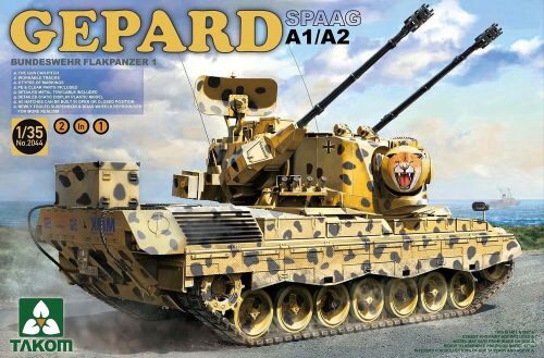 Takom 2044 Bundeswehr Flakpanzer 1 Gepard SPAAG A1/ /A2  2in1