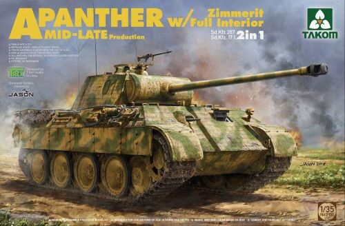 Takom 2100 WWII German medium Tank Sd.Kfz.171/267 Panther A Mid/late production