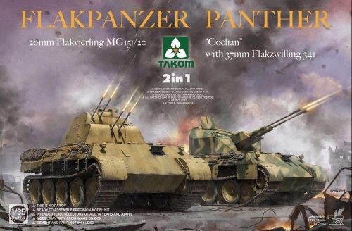 Takom 2105 Flakpanzer Panther"Coelian" with 37mm Flakzwilling 341&20mm Flakvierling 2in1