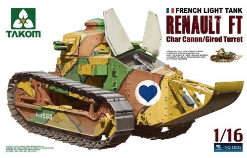 Takom 1001 French Light Tank Renault FT char canon/Girod turret Girod Turret