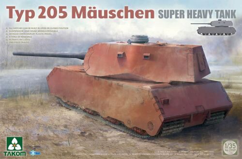 Takom 2159 Typ 205 Mauschen Super Heavy Tank