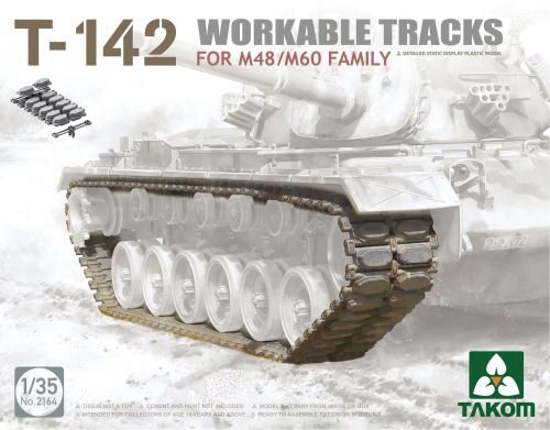 Takom 2164 T-142 WORKABLE TRACKS FOR M48/M60 FAMILY
