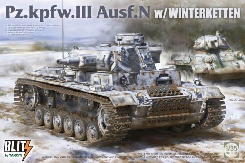 Takom 8011 Pz.Kpfw.III Ausf.N w/WINTERKETTEN
