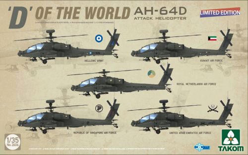 Takom 2606 D Of The World AH-64D Attack Helicopter (Limited Edition)