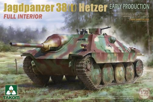 Takom 2170 Jagdpanzer 38(t) Hetzer EARLY PRODUCTION w/FULL INTERIOR