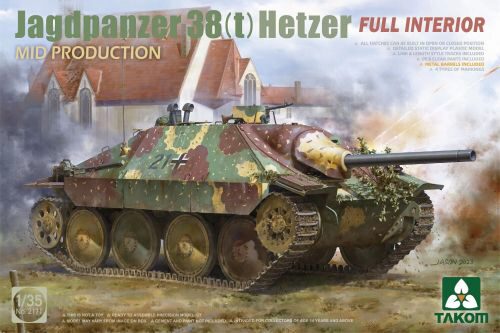 Takom 2171 Jagdpanzer 38(t) Hetzer MID PRODUCTION w/FULL INTERIOR
