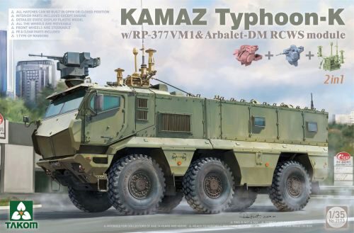Takom 2173 Kamaz Typhoon-K w/RP-377VM1 & Arbalet-DM RCWS Module 2in1