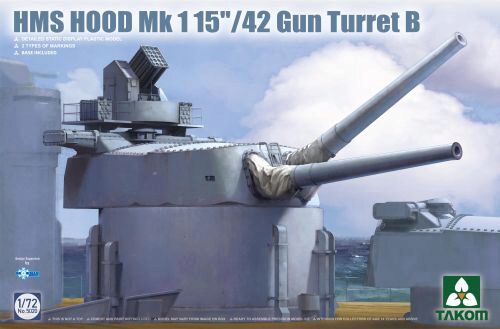 Takom 5020 HMS Hood Mk 1 15/42 Gun Turret B