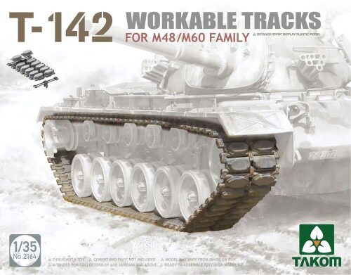 TAKOM MODEL TAK2164 T-142 WORKABLE TRACKS FOR M48/M60 FAMILY