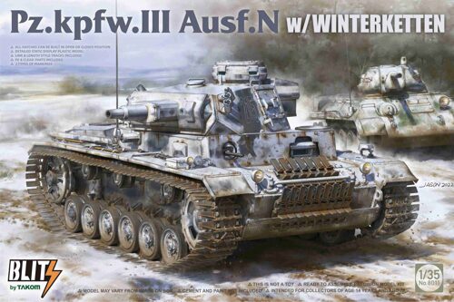 Takom 8011 Pz.Kpfw. III Ausf. N with Winterketten