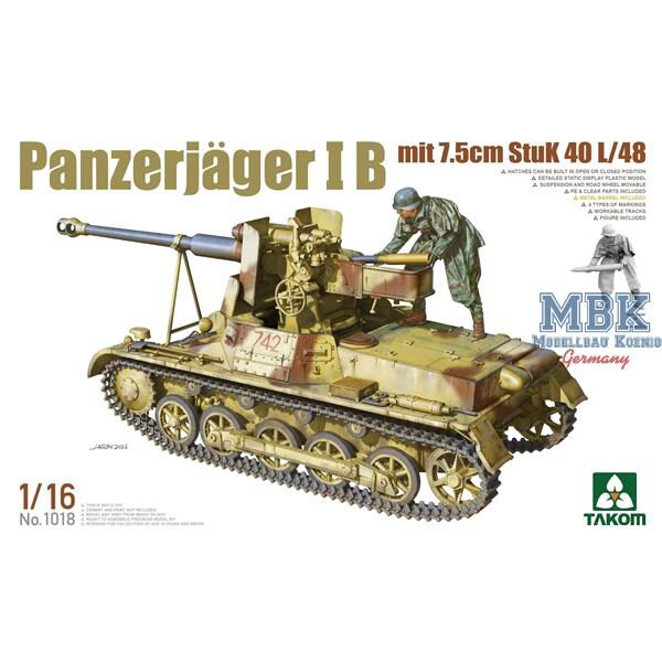 Takom 1018 Panzerjäger IB mit 7.5cm Stuk 40 L/48 (1:16)