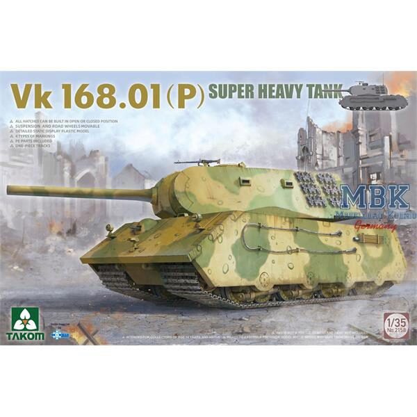 Takom 2158 VK168.01 (P) Super Heavy Tank