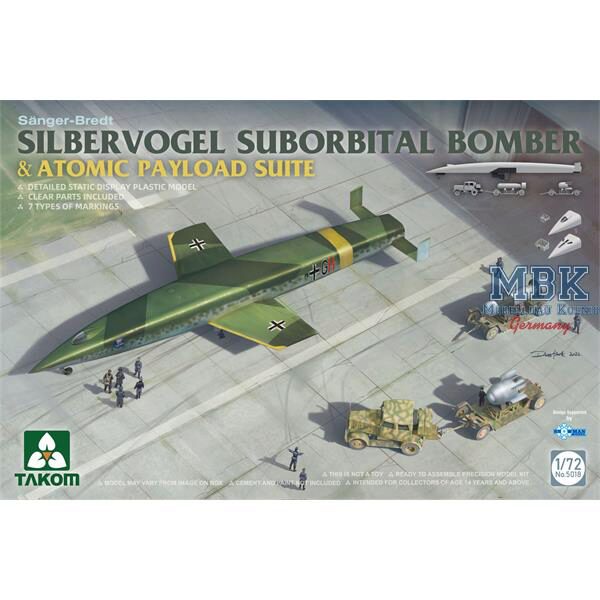 Takom 5018 SILBERVOGEL Suborbital bomber&atomic payload suite