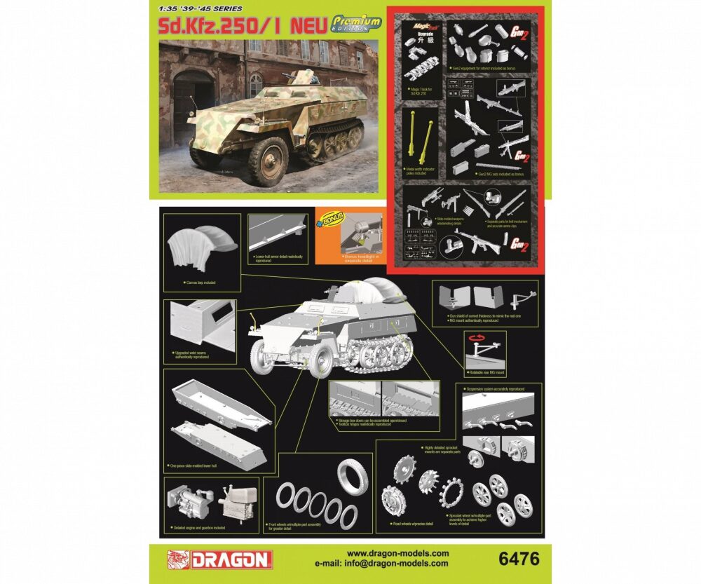 Dragon 6476 Sd.Kfz.250/1 NEU (Premium Edition)