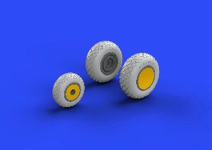 Eduard Accessories 648258 P-38 wheels for Academy