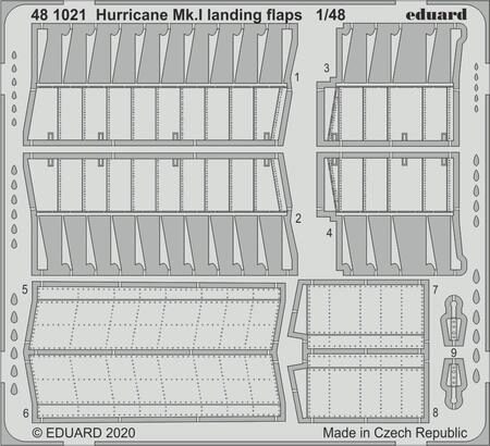 Eduard Accessories 481021 Hurricane Mk.I landing flaps for Airfix