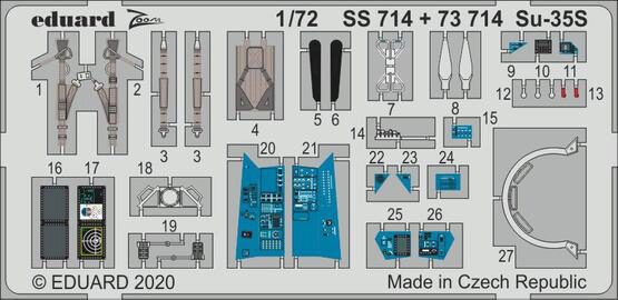 Eduard Accessories SS714 Su-35S for Great Wall Hobby