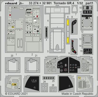 Eduard Accessories 32981 Tornado GR.4 interior 1/32 for ITALERI