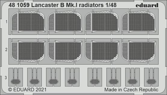 Eduard Accessories 481059 Lancaster B Mk.I radiators 1/48 for HKM