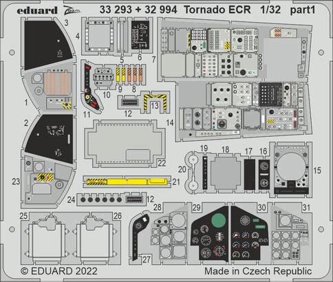 Eduard Accessories 32994 Tornado ECR interior for ITALERI