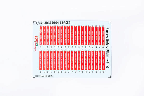 Eduard Accessories 3DL32004 Remove Before Flight (white) SPACE