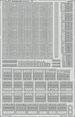 Eduard Accessories 72719 Wellington Mk.II bomb bay for AIRFIX