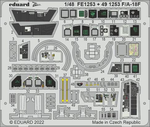 Eduard Accessories FE1253 F/A-18F for MENG