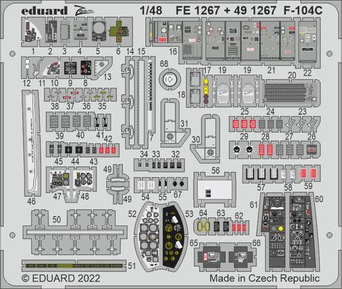 Eduard Accessories 491267 F-104C 1/48