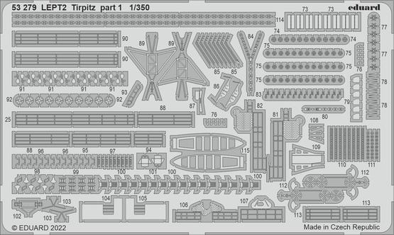 Eduard Accessories 53279 Tirpitz part 1 1/350