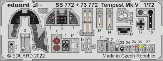 Eduard Accessories SS772 Tempest Mk.V 1/72