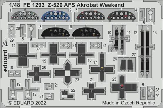 Eduard Accessories FE1293 Z-526 AFS Akrobat Weekend