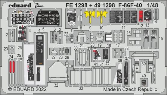 Eduard Accessories 491298 F-86F-40