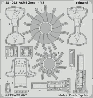 Eduard Accessories 481092 A6M3 Zero for EDUARD